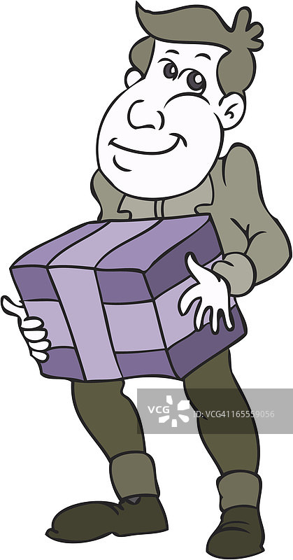 送礼的男人图片素材