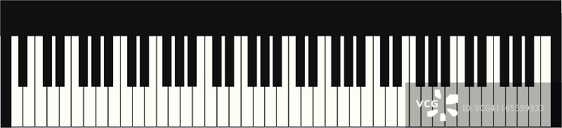 钢琴键盘图片素材