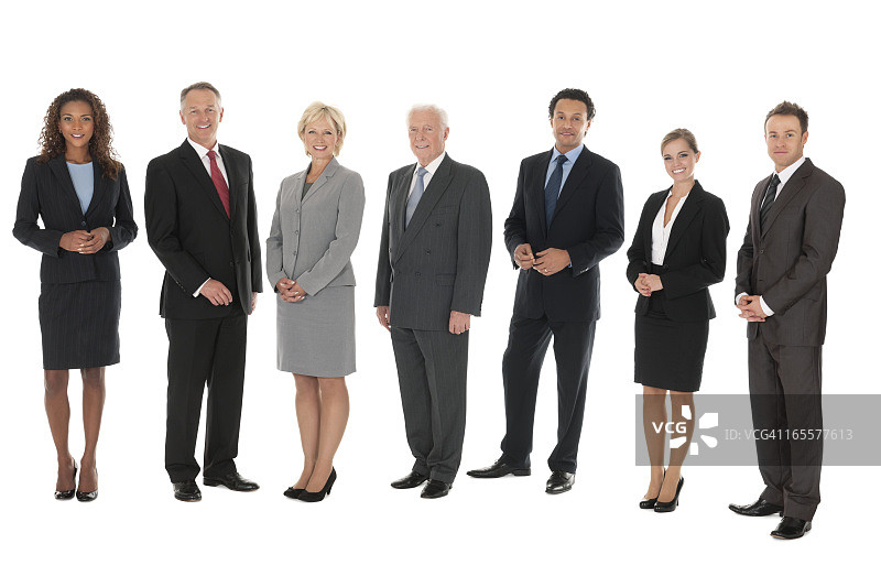 隔离状态下的多样化商务人士图片素材