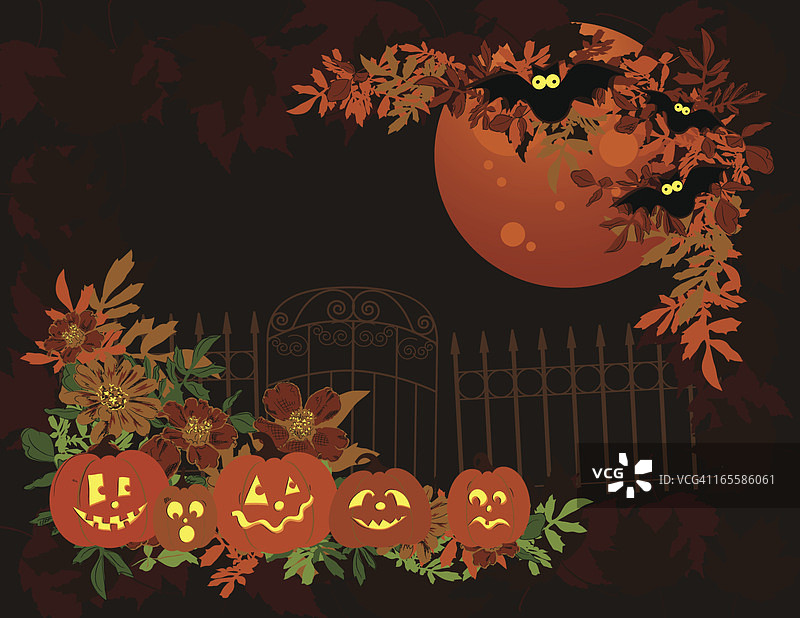 万圣节场景图片素材