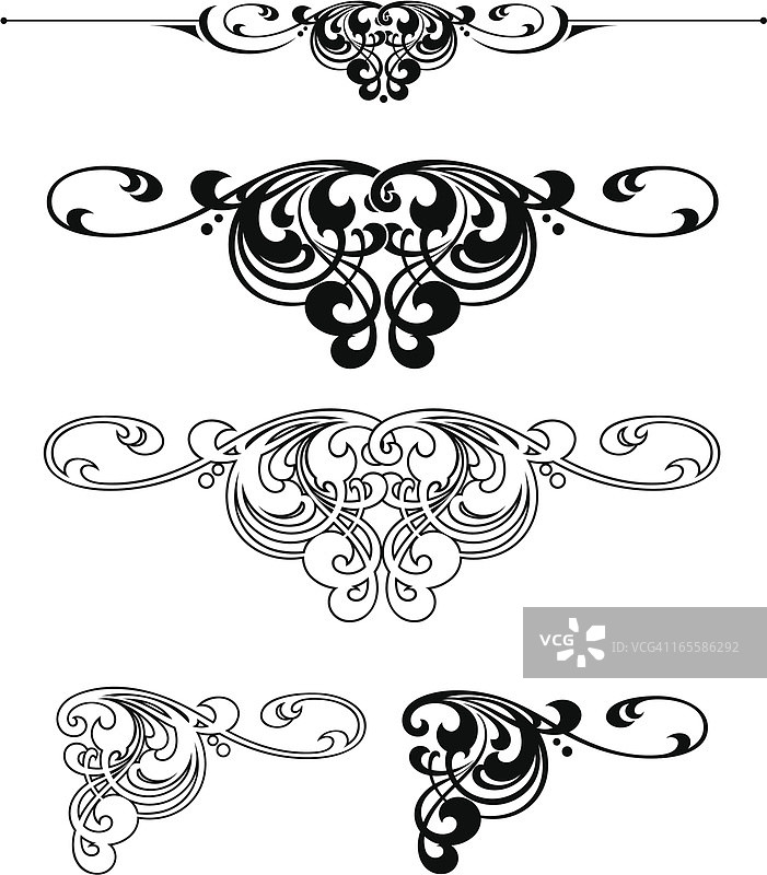 线条和中心设计图片素材