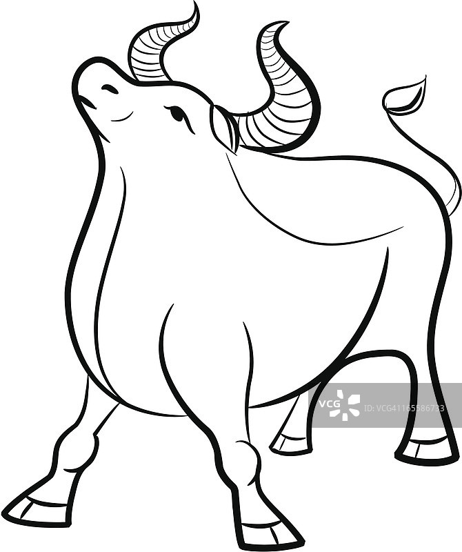 中国十二生肖—牛图片素材