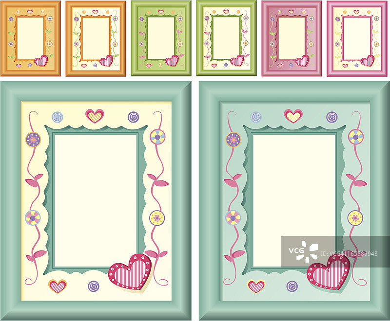 精美竖版相框图片素材