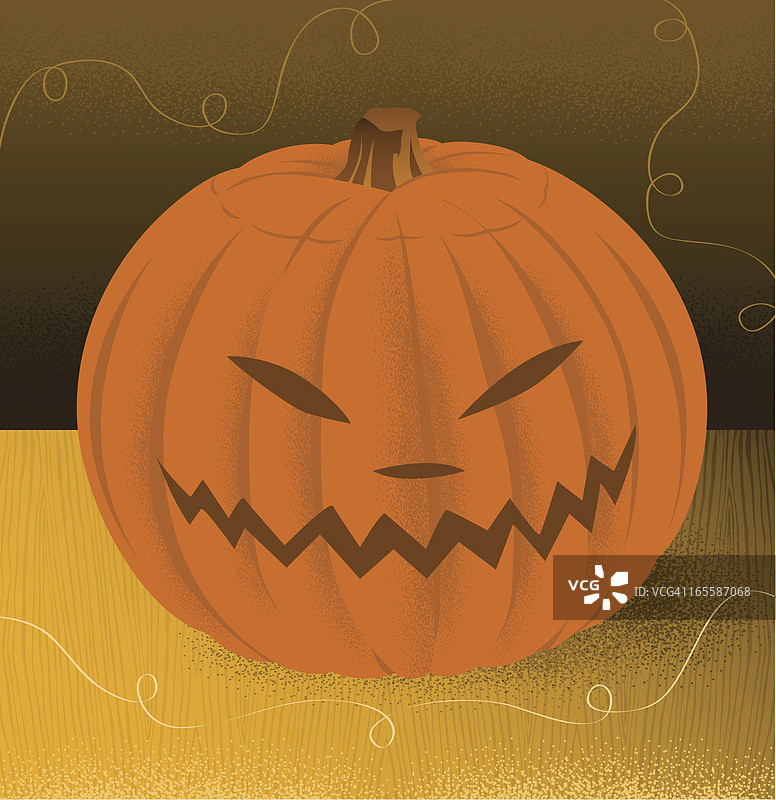 装饰艺术风格的南瓜灯图片素材