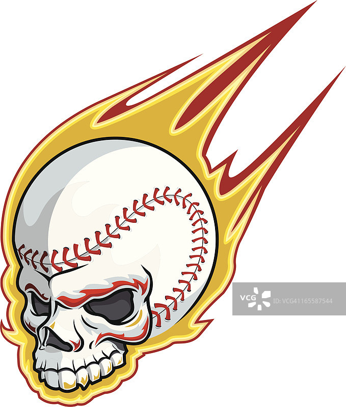 棒球骷髅头图片素材