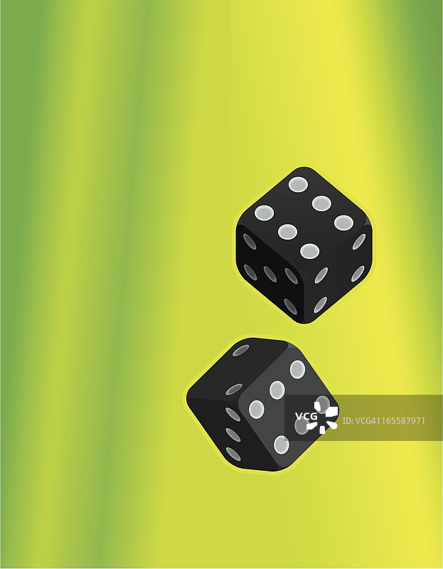 黄色骰子图片素材