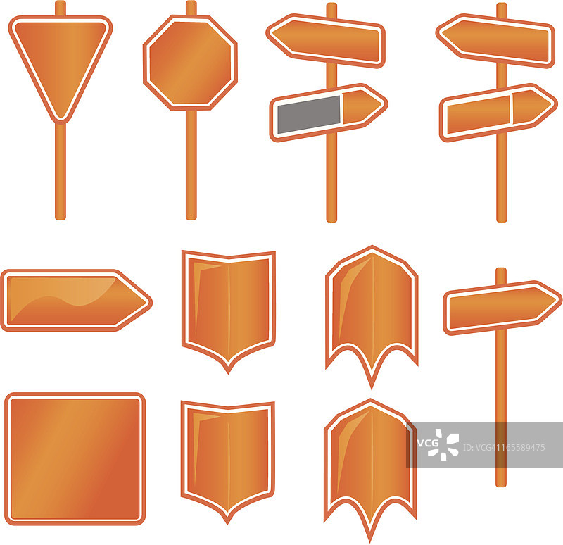 标志、按钮和盾牌图片素材
