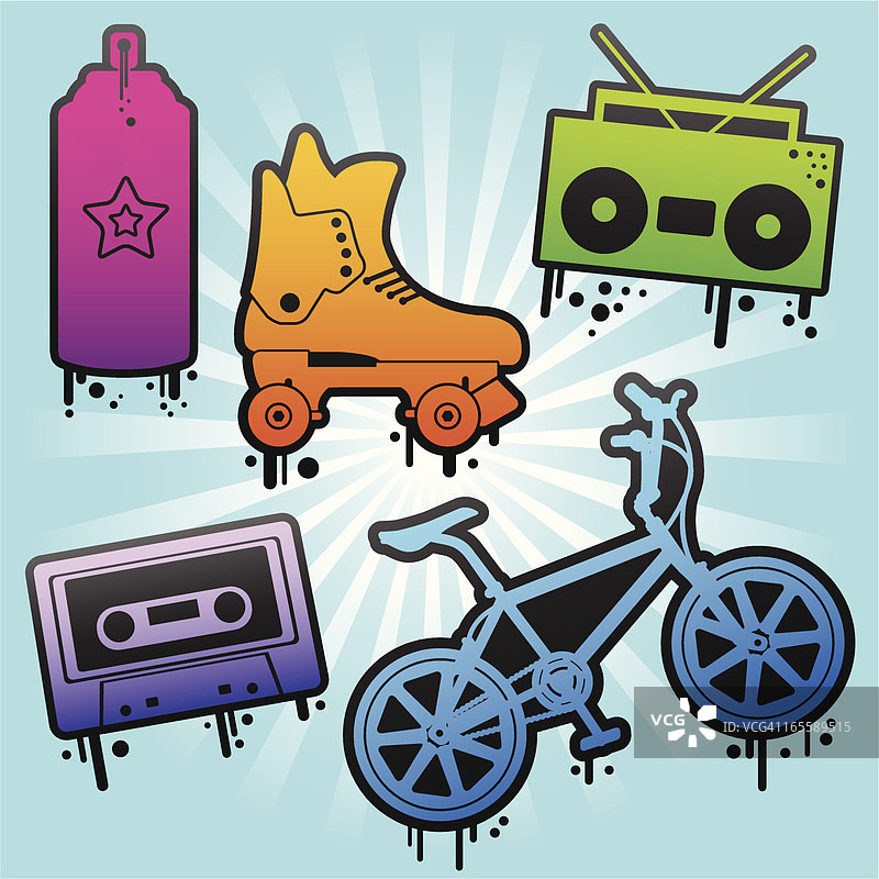 80年代标志图片素材