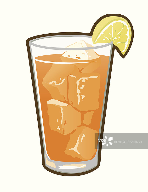 矢量冰茶，冰爽饮品图片素材