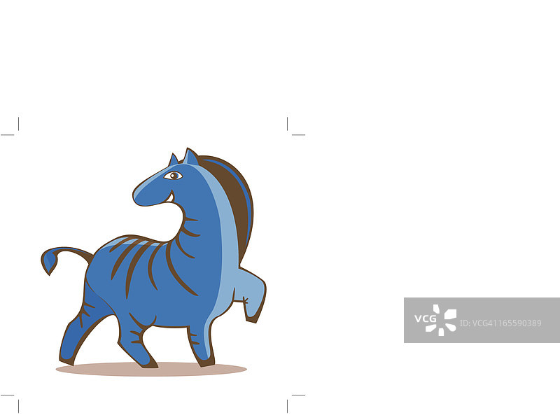 条纹马图片素材