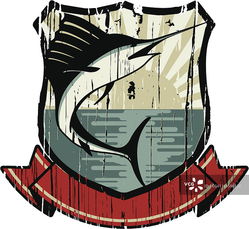 旗鱼盾牌图片素材