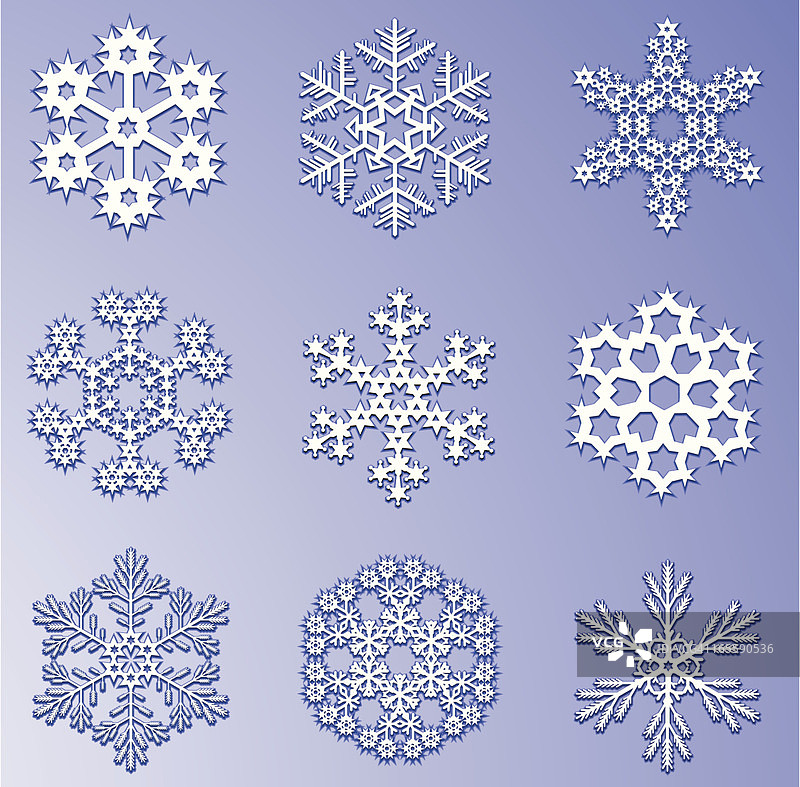 雪花图案图片素材