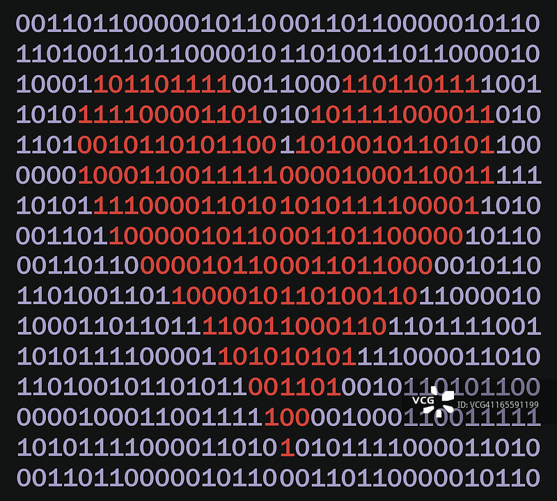 二进制爱心图片素材