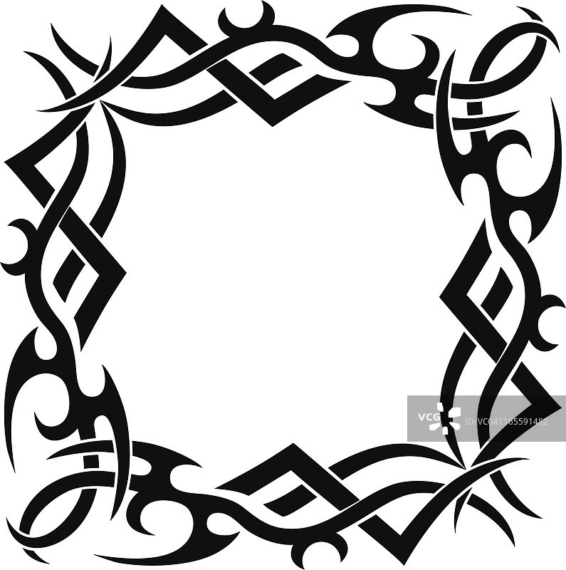 部落风格边框图片素材