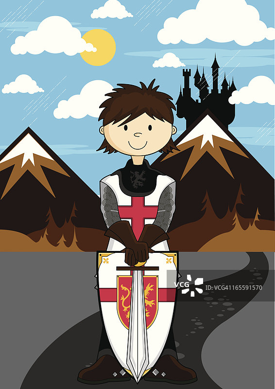 十字军骑士场景图片素材