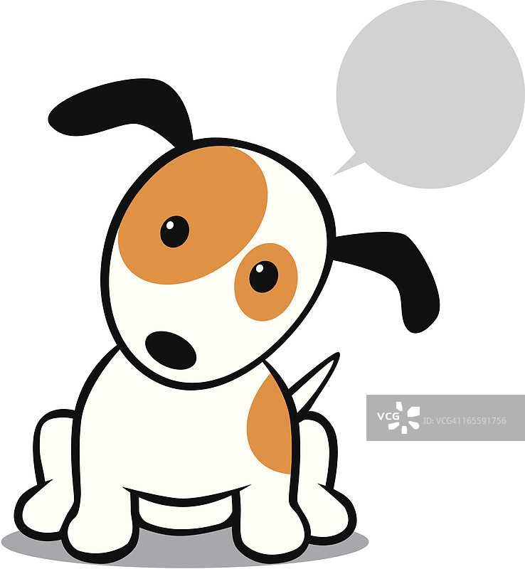 带对话气泡的狗图片素材