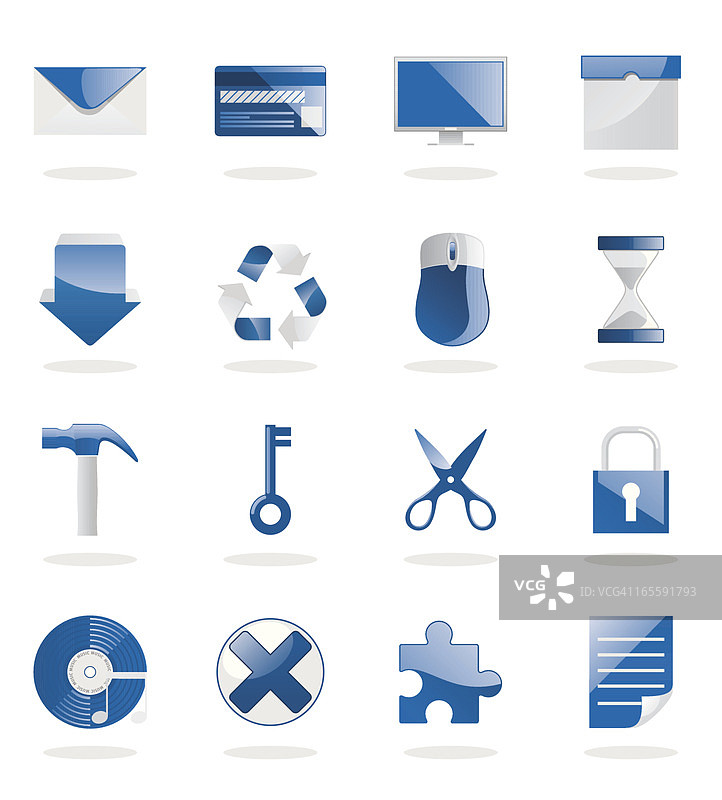 蓝色图标02图片素材