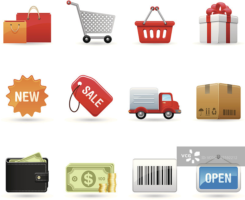通用图标 - 购物图片素材