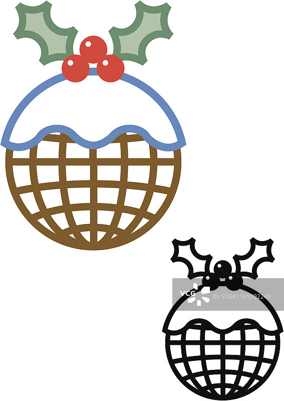 圣诞布丁世界图片素材