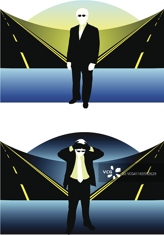 十字路口 - 挫折图片素材