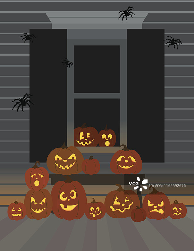 万圣节门廊图片素材