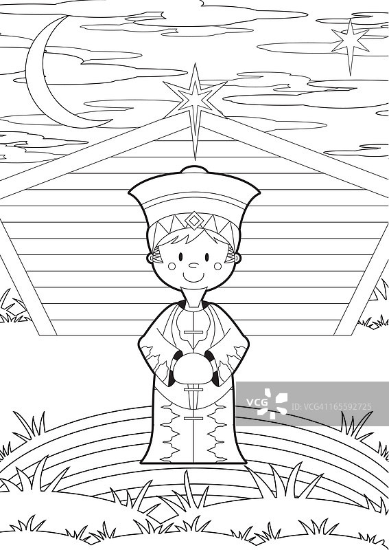 nativity场景中的国王图片素材