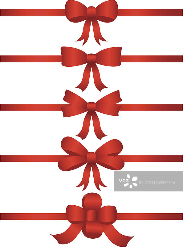 红色蝴蝶结矢量素材图片素材