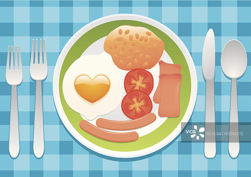 充满爱意的早餐图片素材