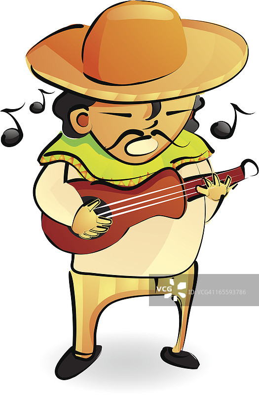 墨西哥歌手和音乐家图片素材