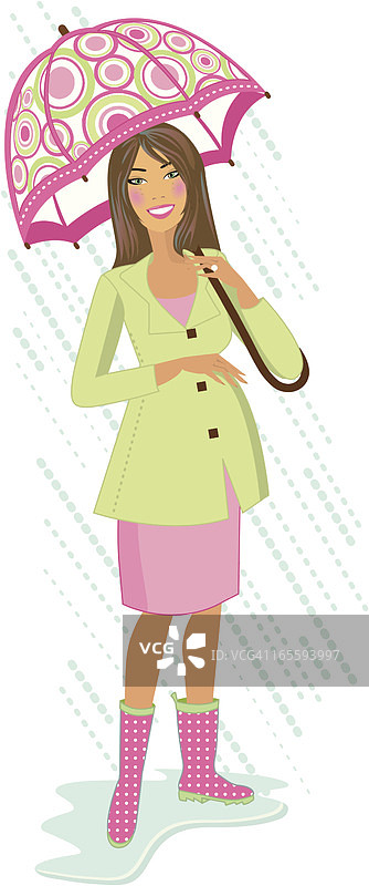 婴儿派对：粉色妈妈图片素材