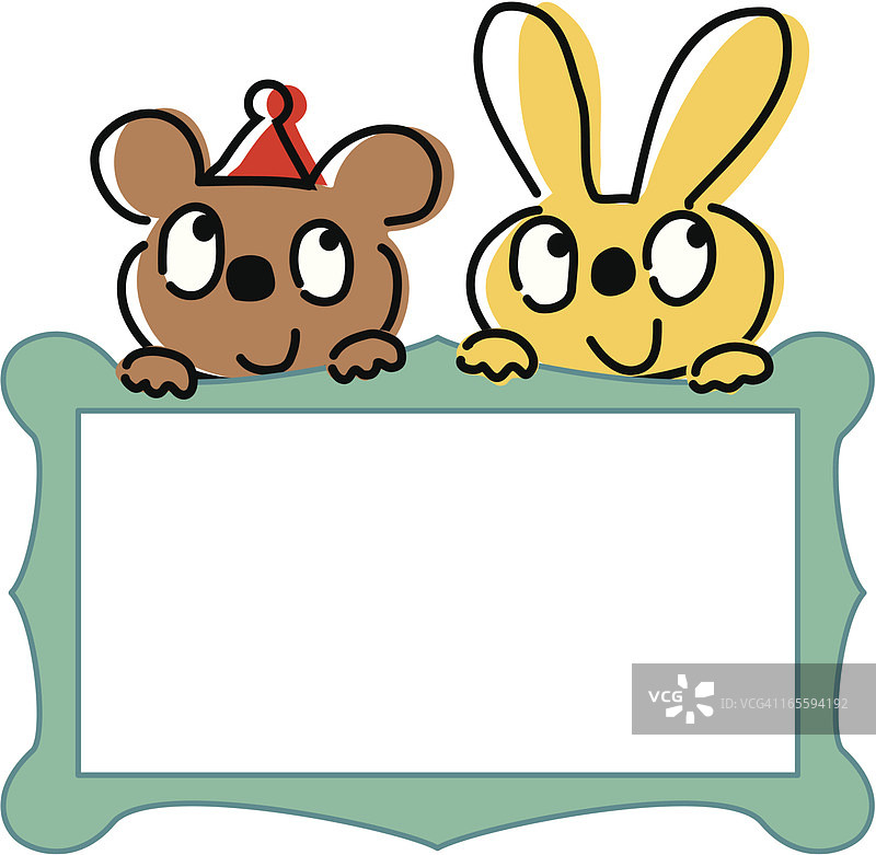 熊和兔子图片素材