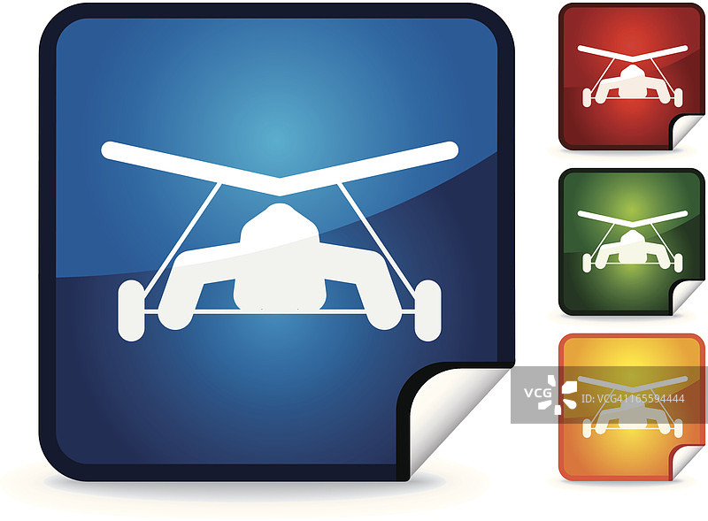 手滑翔机|贴纸合集图片素材