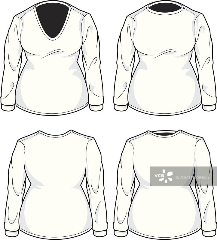 女士长袖图片素材