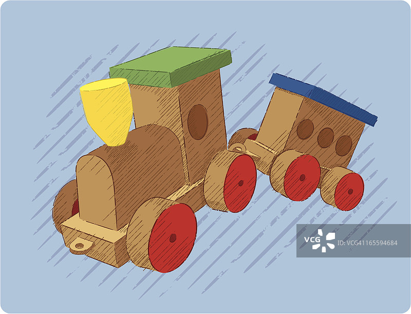 木制火车图片素材