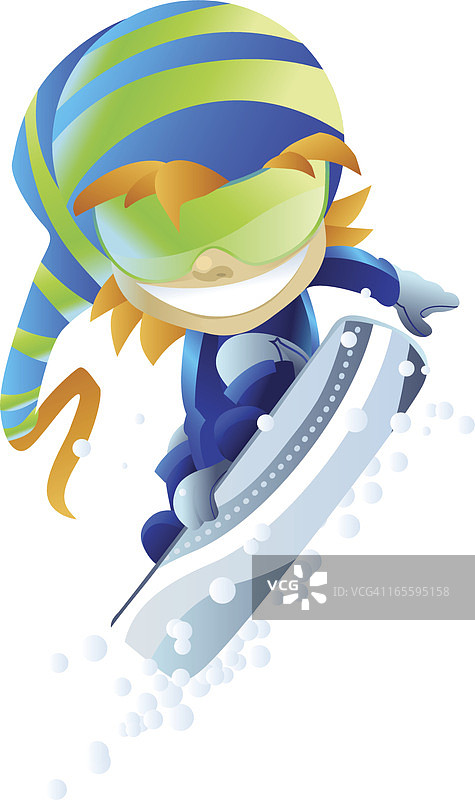 滑雪板宣传单图片素材