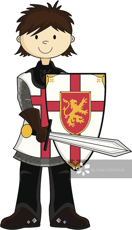 中世纪十字军骑士图片素材