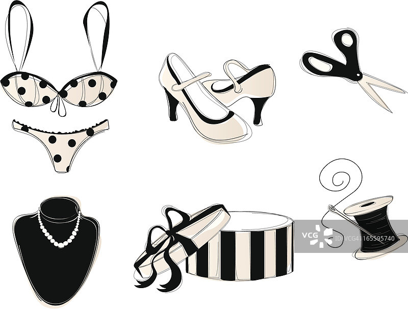 复古时尚图标合集图片素材