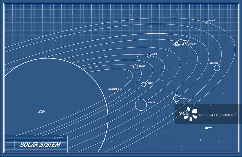 太阳系蓝图图片素材
