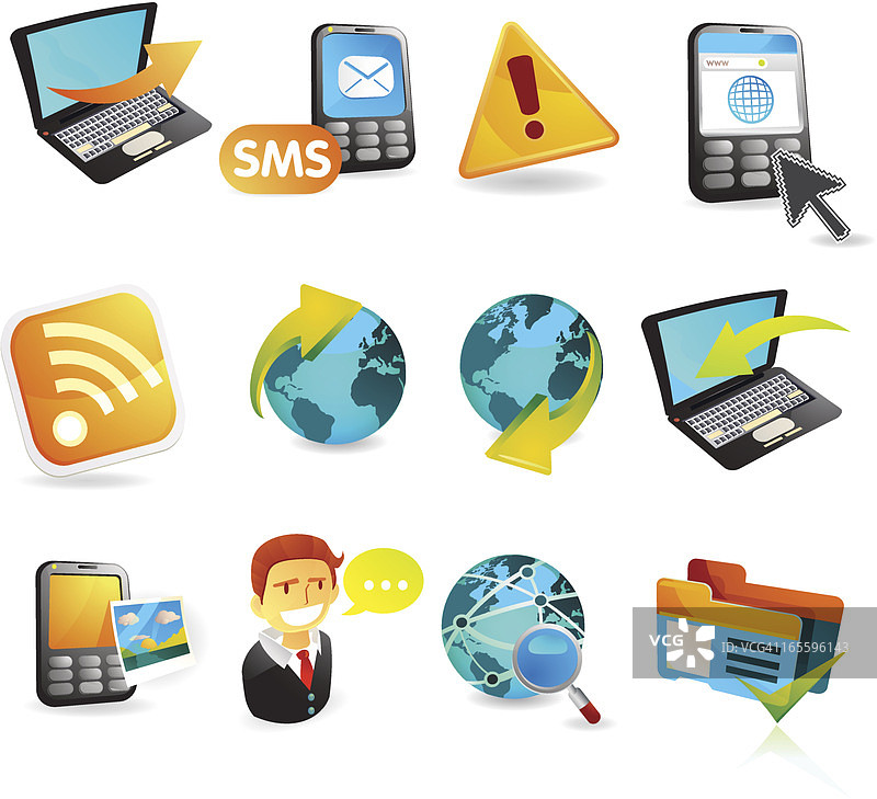 商业网络和网页图标图片素材