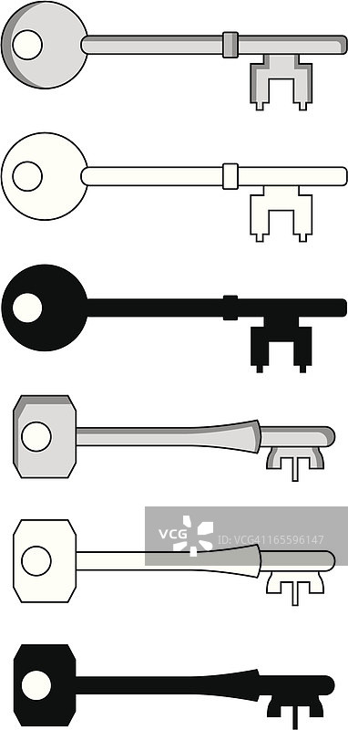 矢量房屋钥匙图片素材