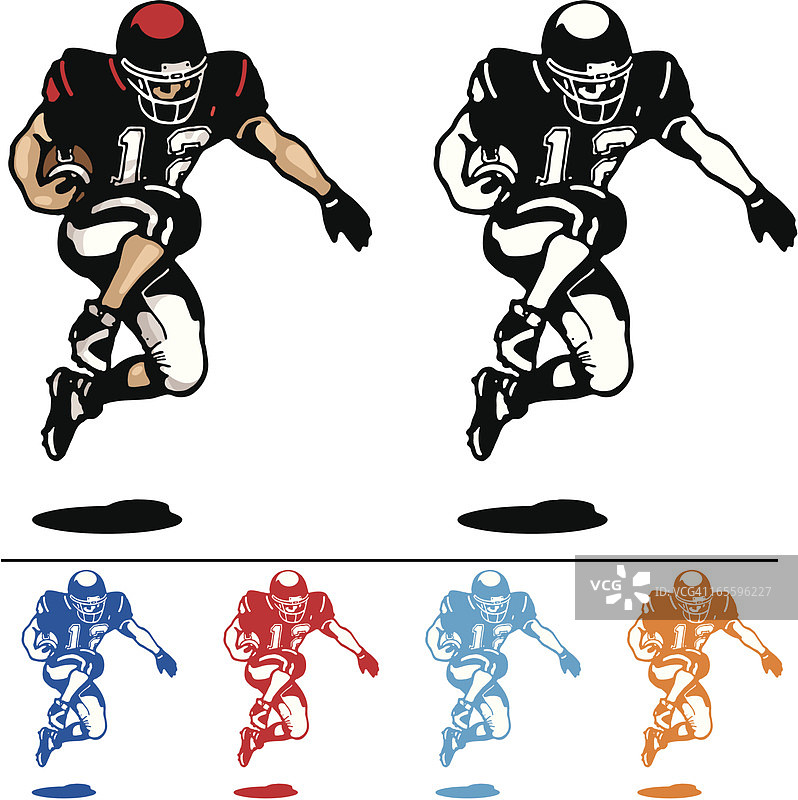 跑卫的精彩表现图片素材