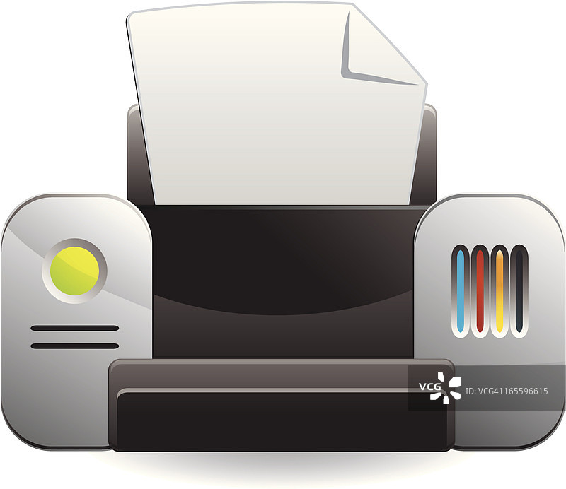 哑光打印机图标图片素材