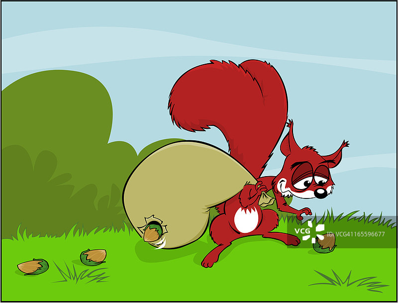 松鼠正在收获图片素材