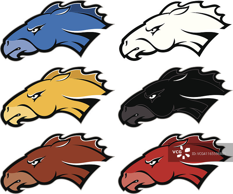 马头吉祥物矢量图图片素材