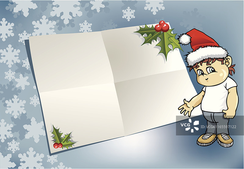给圣诞老人的信图片素材
