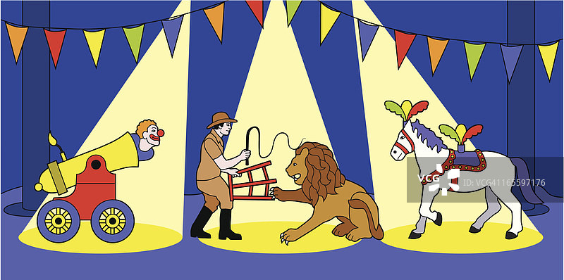 三环马戏团图片素材