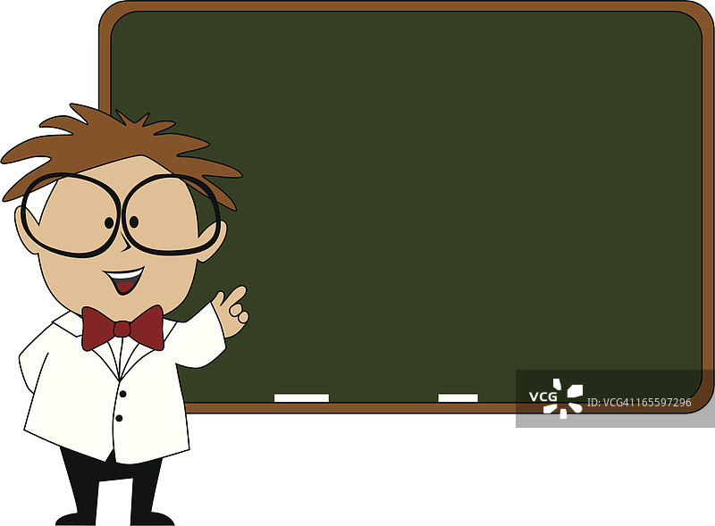 教授与黑板图片素材