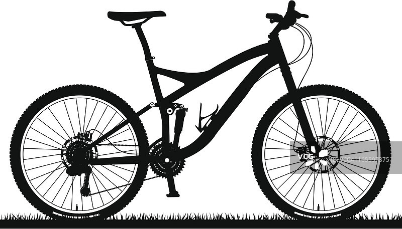 全避震山地自行车图片素材