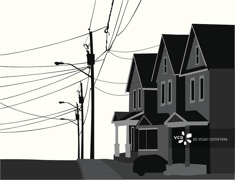 城市矢量剪影图片素材