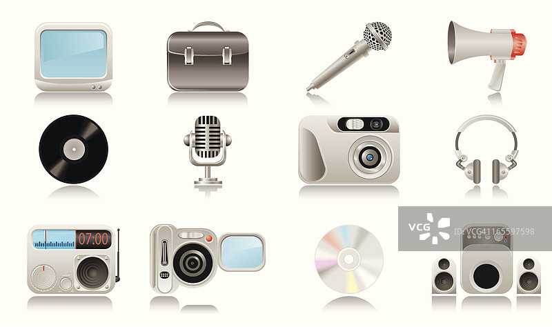 媒体与出版图标图片素材